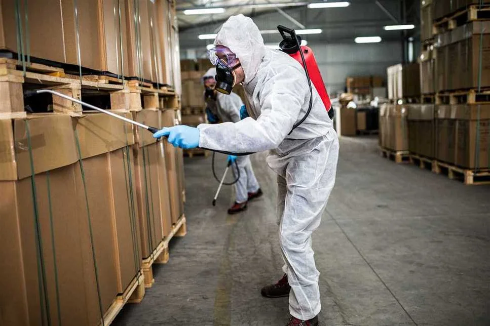 Warehouse pest control treatment