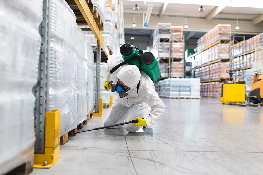 Commercial pest monitoring system installation