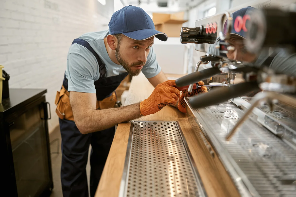 Health inspector examining fly contamination risks