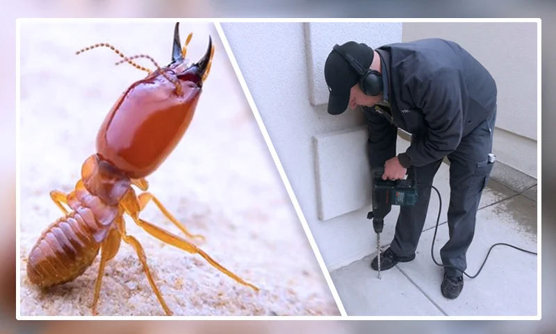 Termite barrier treatment application