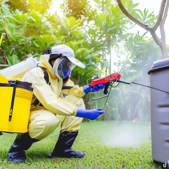 Emergency response team addressing stored product pest crisis